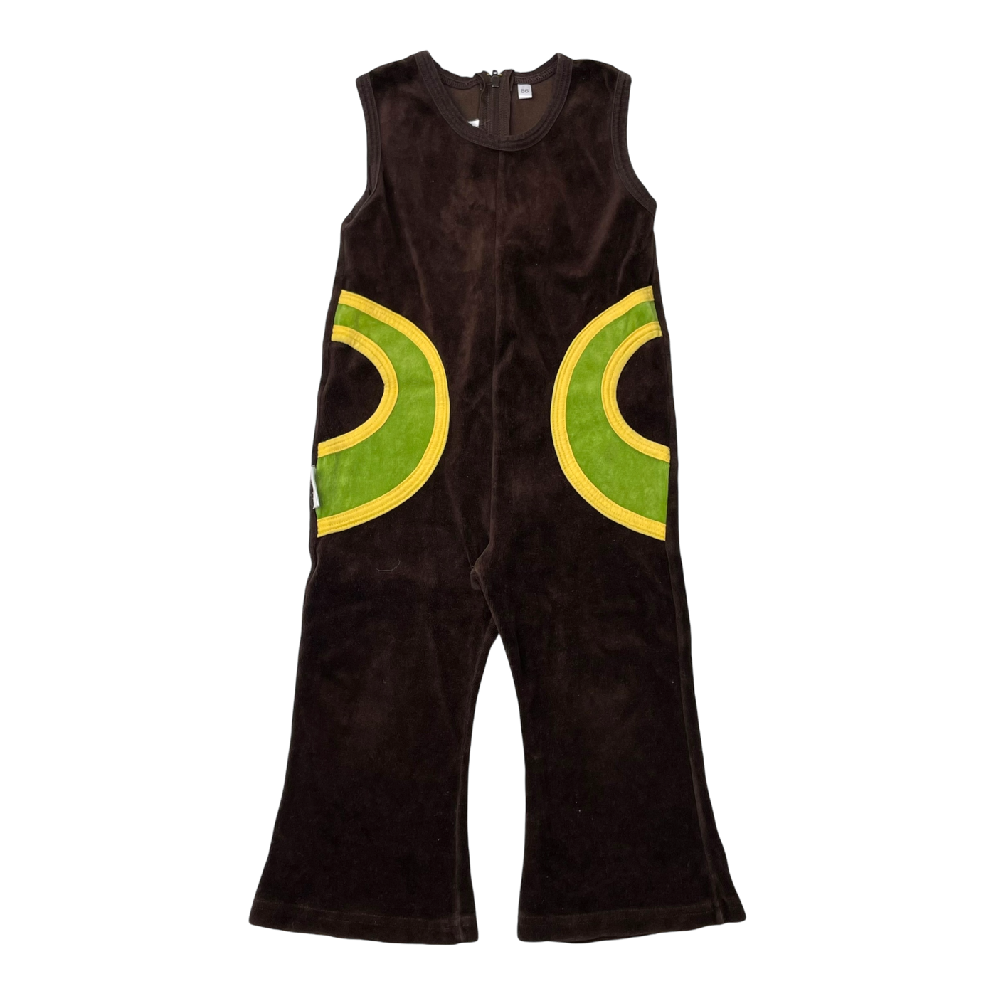 Metsola velour suit, chocolate | 86cm