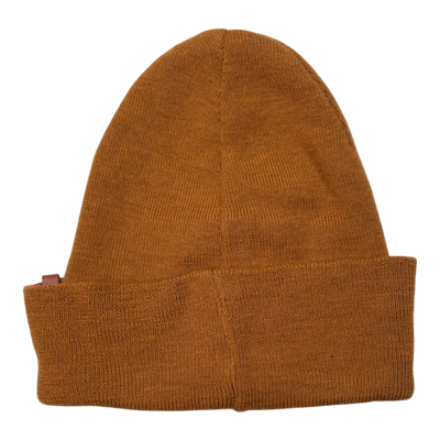 Metsola merino wool beanie, carrot orange | 7-8y