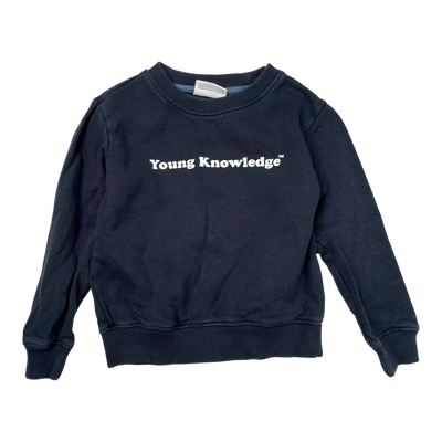 Knowledge Cotton sweatshirt, black | 98/104cm