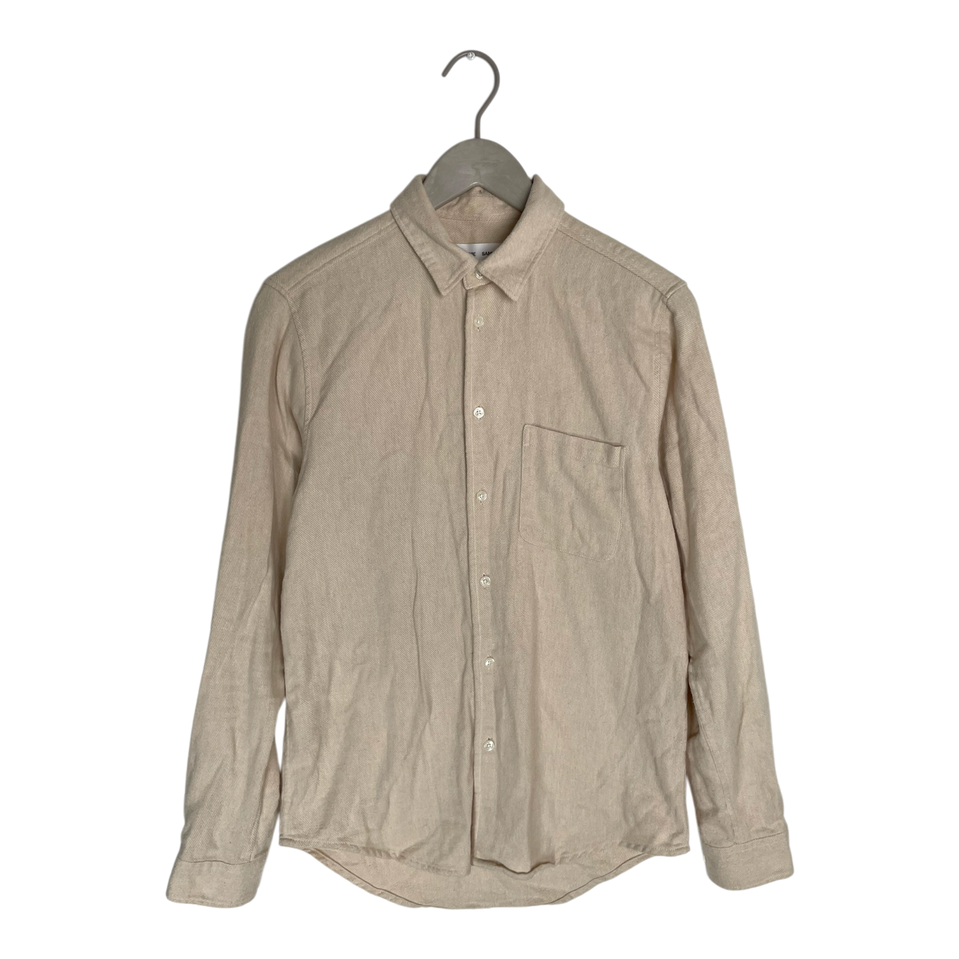 Samsøe & Samsøe liam button shirt, wheat | man M