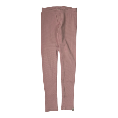 Kaiko rib leggings, old rose | 134/140