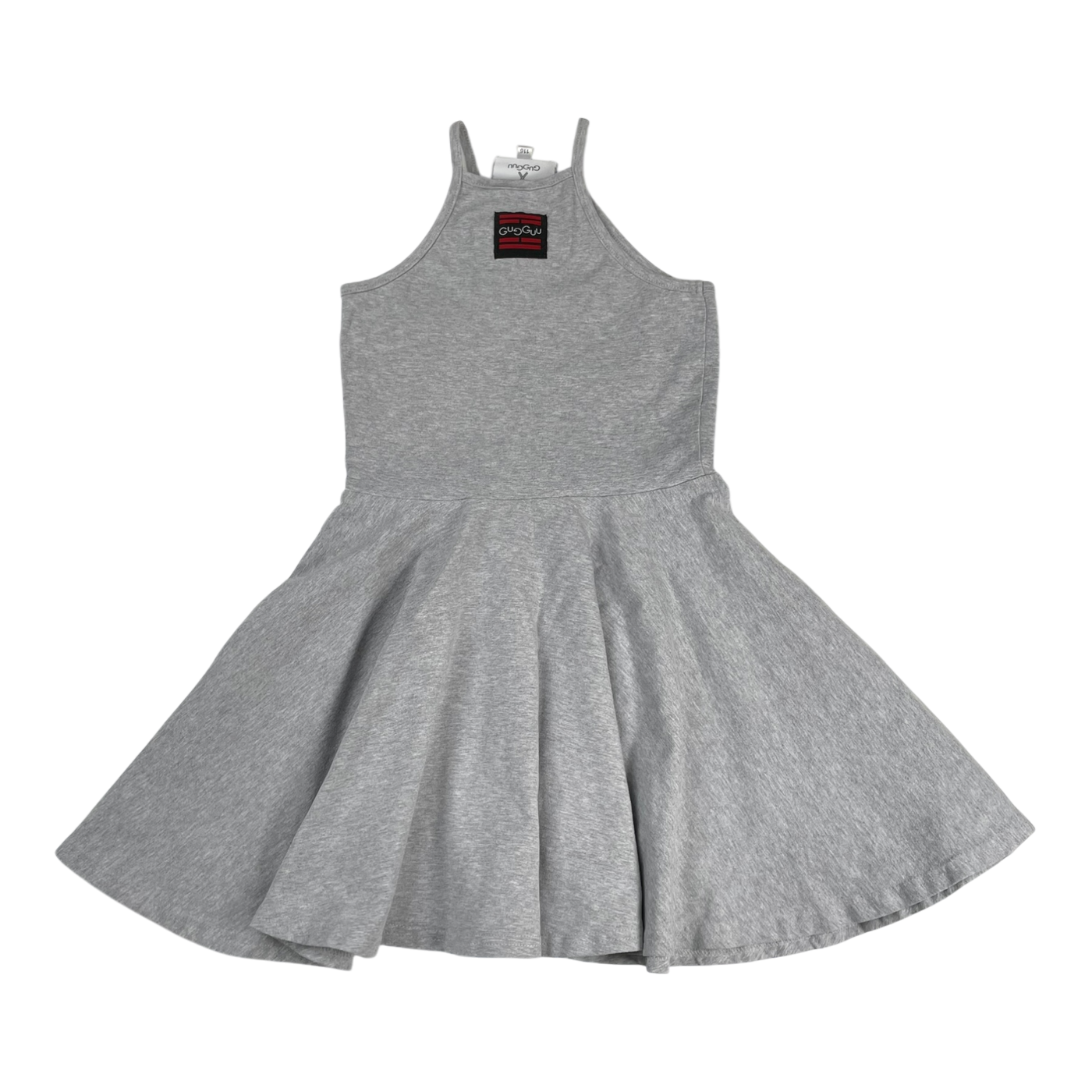 Gugguu spagetti dress, grey | 116cm