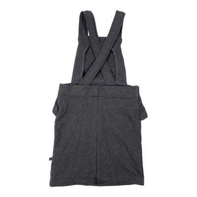 Kaiko dungaree dress, grey | 98/104cm