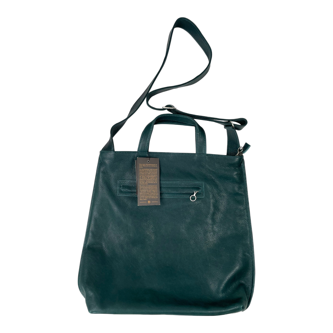 Harold's Bags leather shopper bag large, petrol