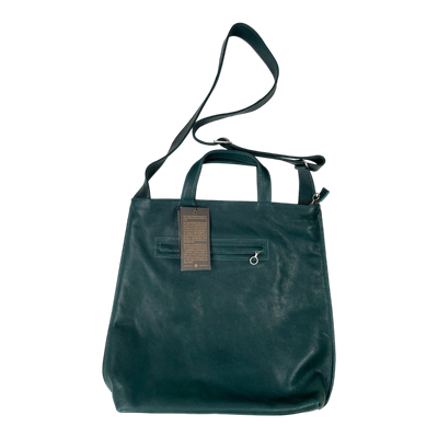 Harold's Bags leather shopper bag large, petrol