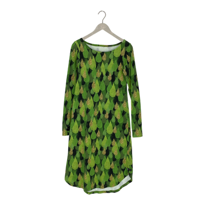 Ommellinen kamoon dress, green drops | woman XS