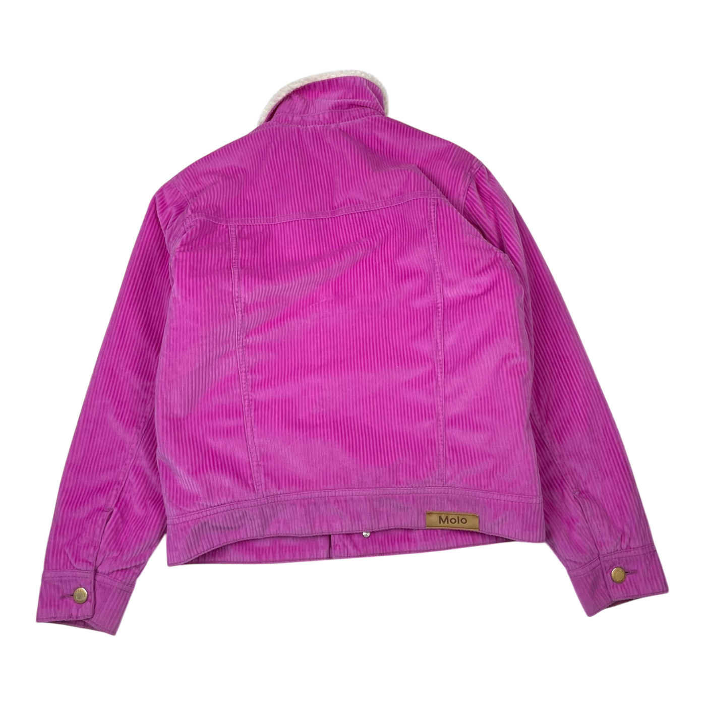 Molo hen teddy velvet jacket, deep pink | 164cm