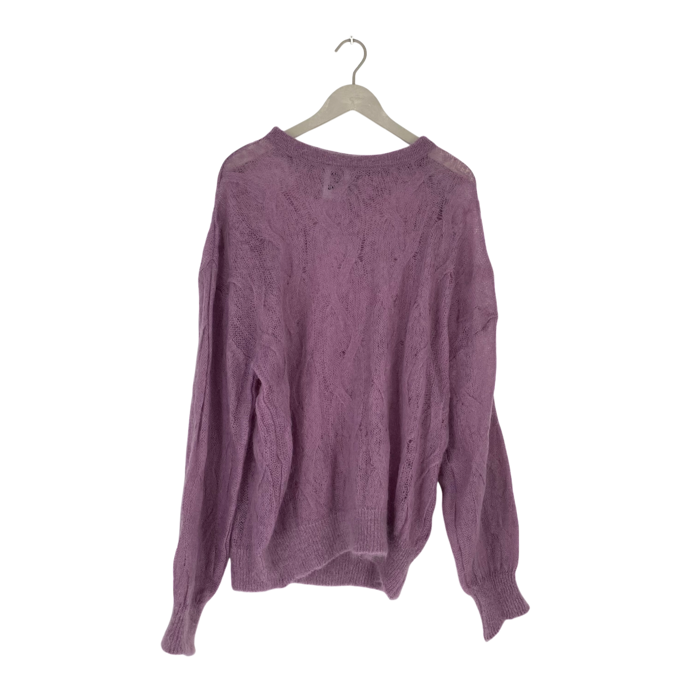 Vimma mohair knitted shirt, plum | woman onesize