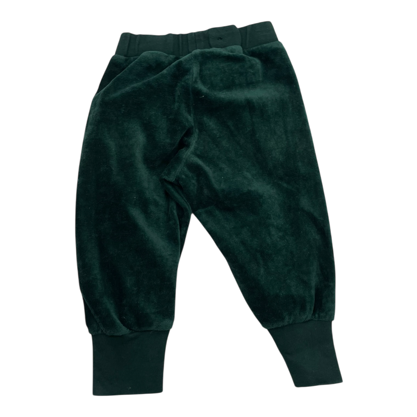 Polarn O. Pyret terry pants, dark green | 74cm