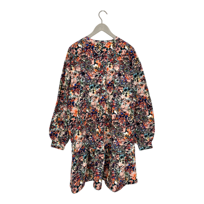 Kaiko ruffle sweat dress, blooming forest | woman XL