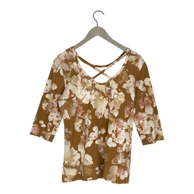 Kaiko cross shirt, marble meadow | woman M