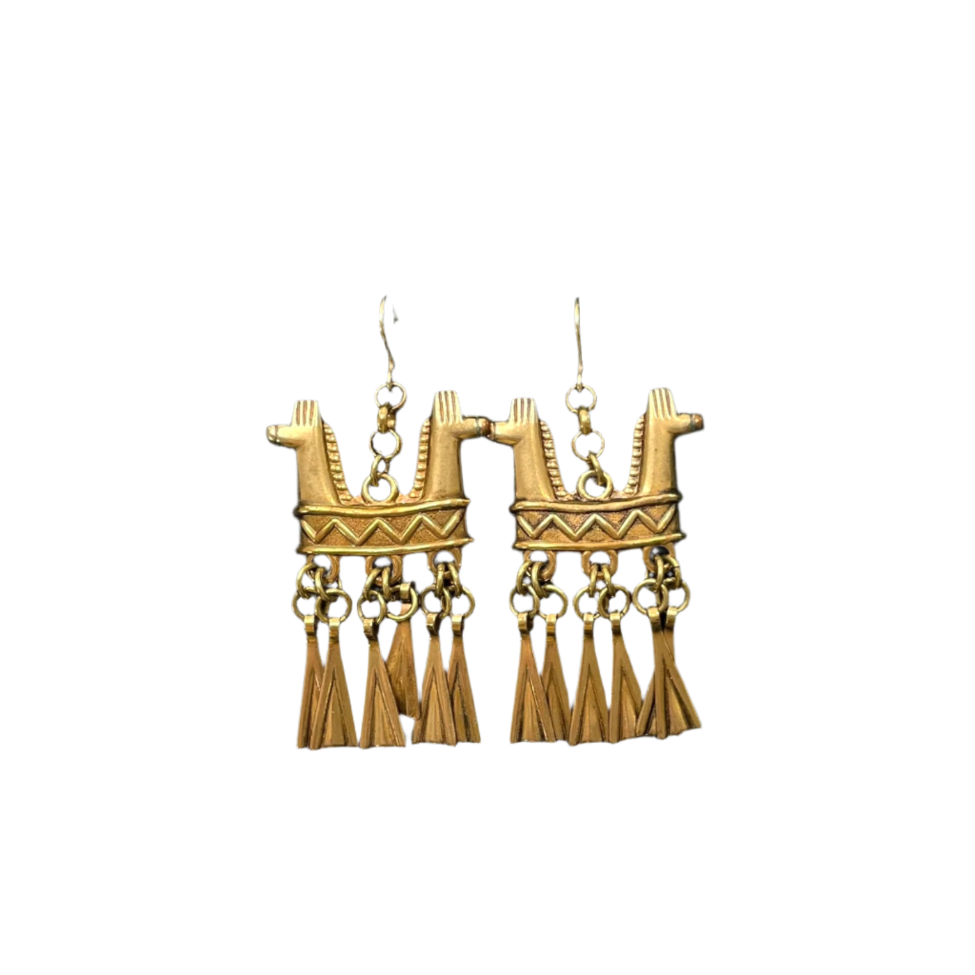 Kalevala Koru kaksipäinen hevonen earrings, bronze