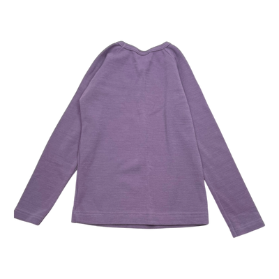 Metsola Rib Wolle Hemd, lila | 110 cm