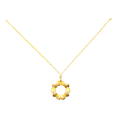 Kalevala Koru kotipesä necklace, golden bronze
