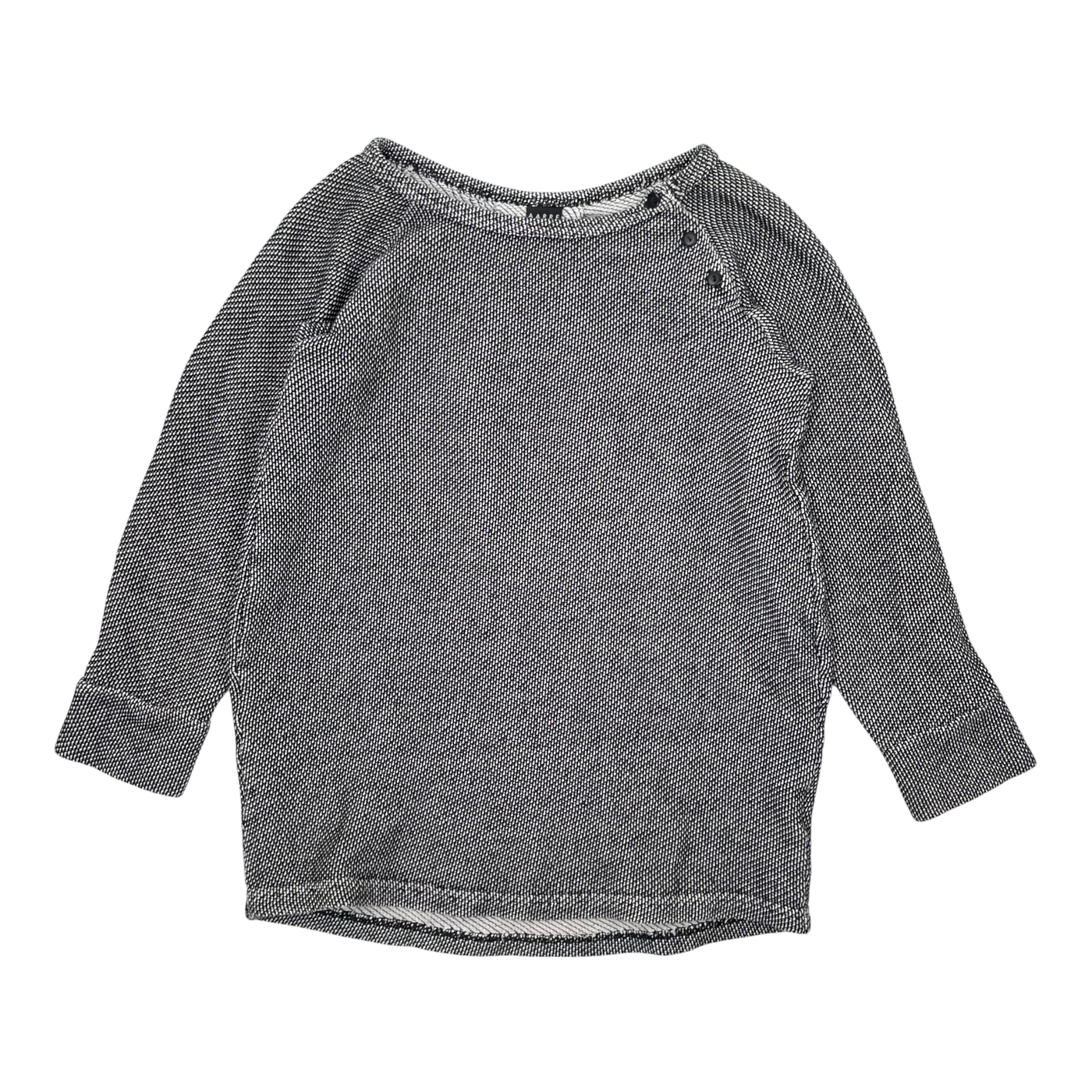 Aarre sweatshirt, black and white | 134/140cm