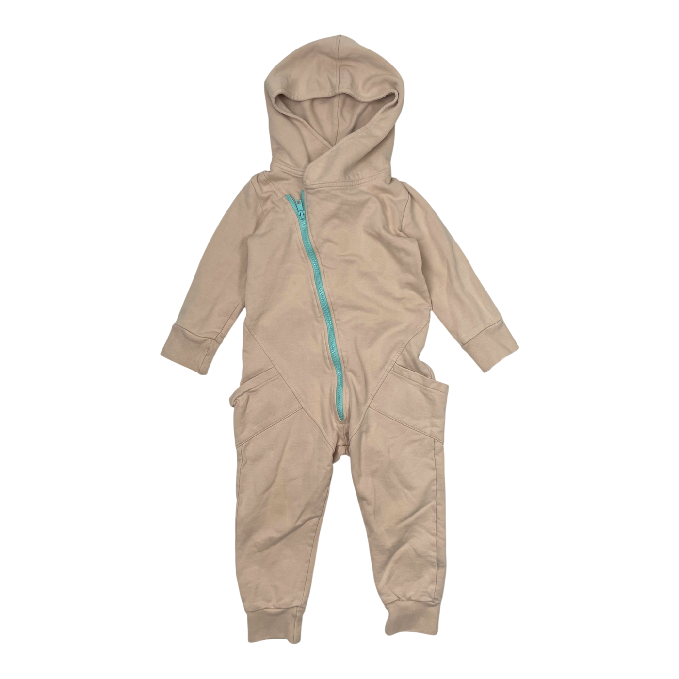 Gugguu sweat jumpsuit, light beige | 98cm