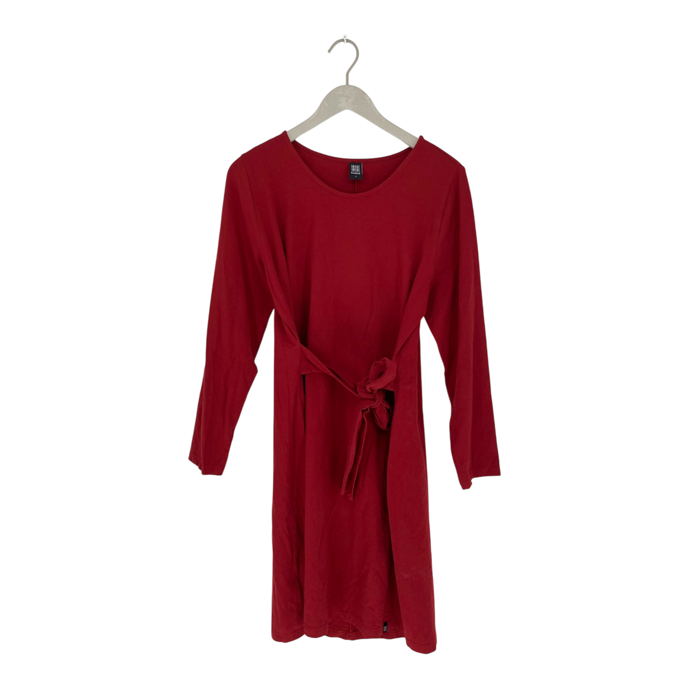 Kaiko belted dress, fire brick | woman L