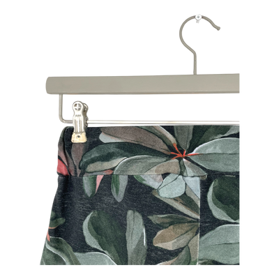 Ommellinen cropped belted culottes, leafs | woman XS