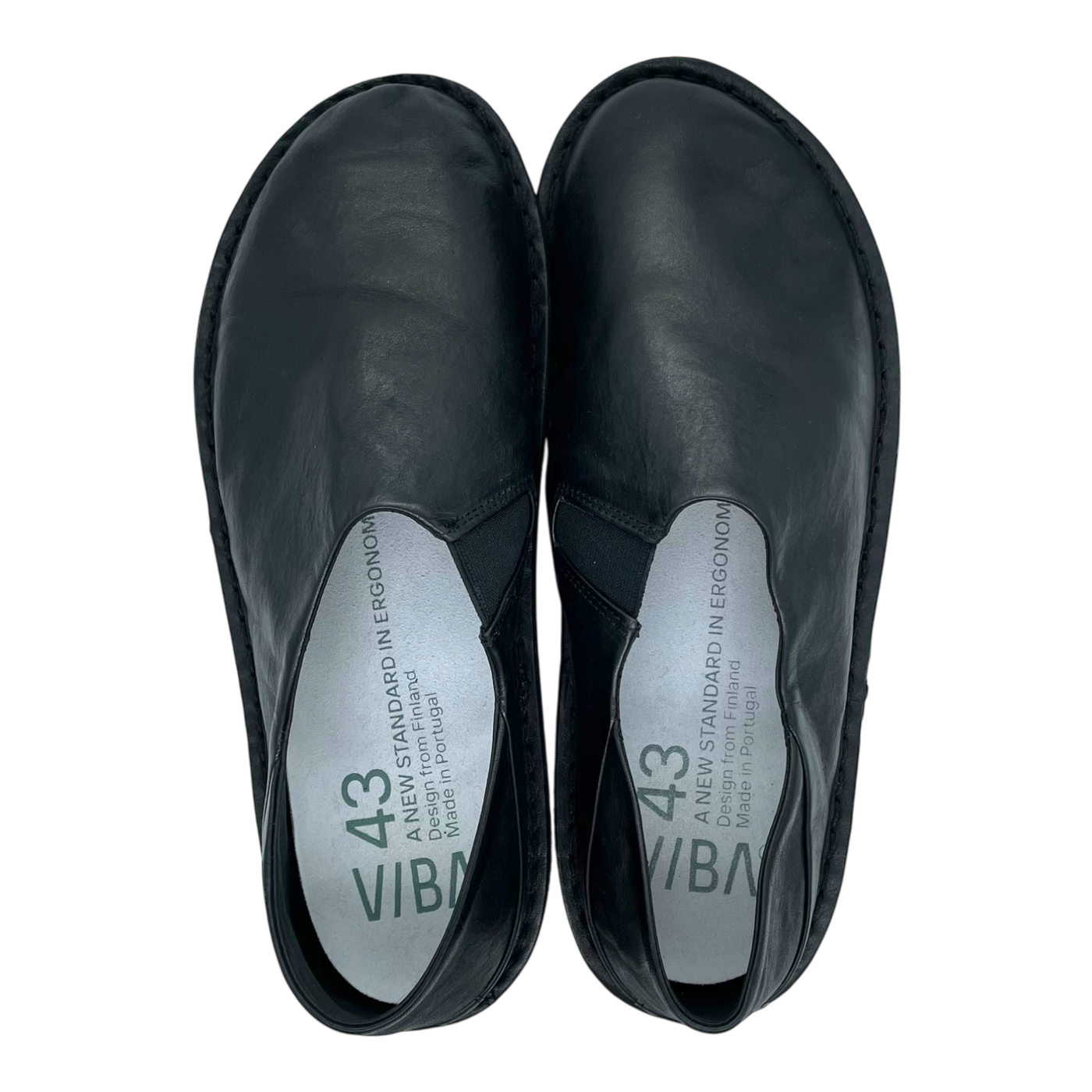 VIBAe Zuma leather shoes, preto black | 43
