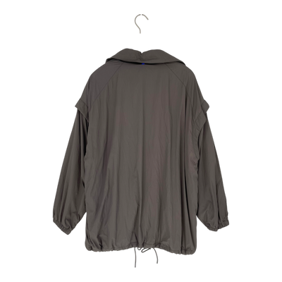 Embassy of Bricks and Logs lucca coach jacket, dark grey | unisex S
