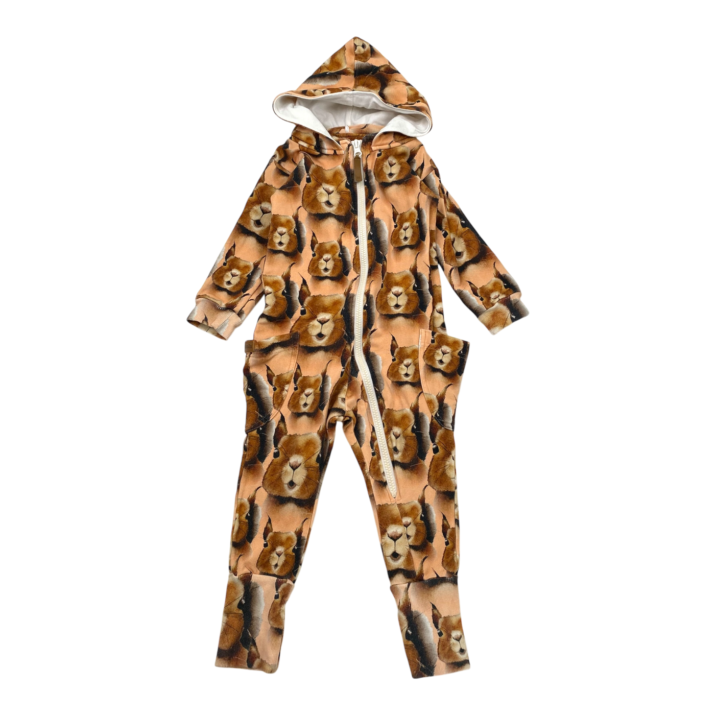 Metsola sweat jumpsuit, squirrel | 86/92cm