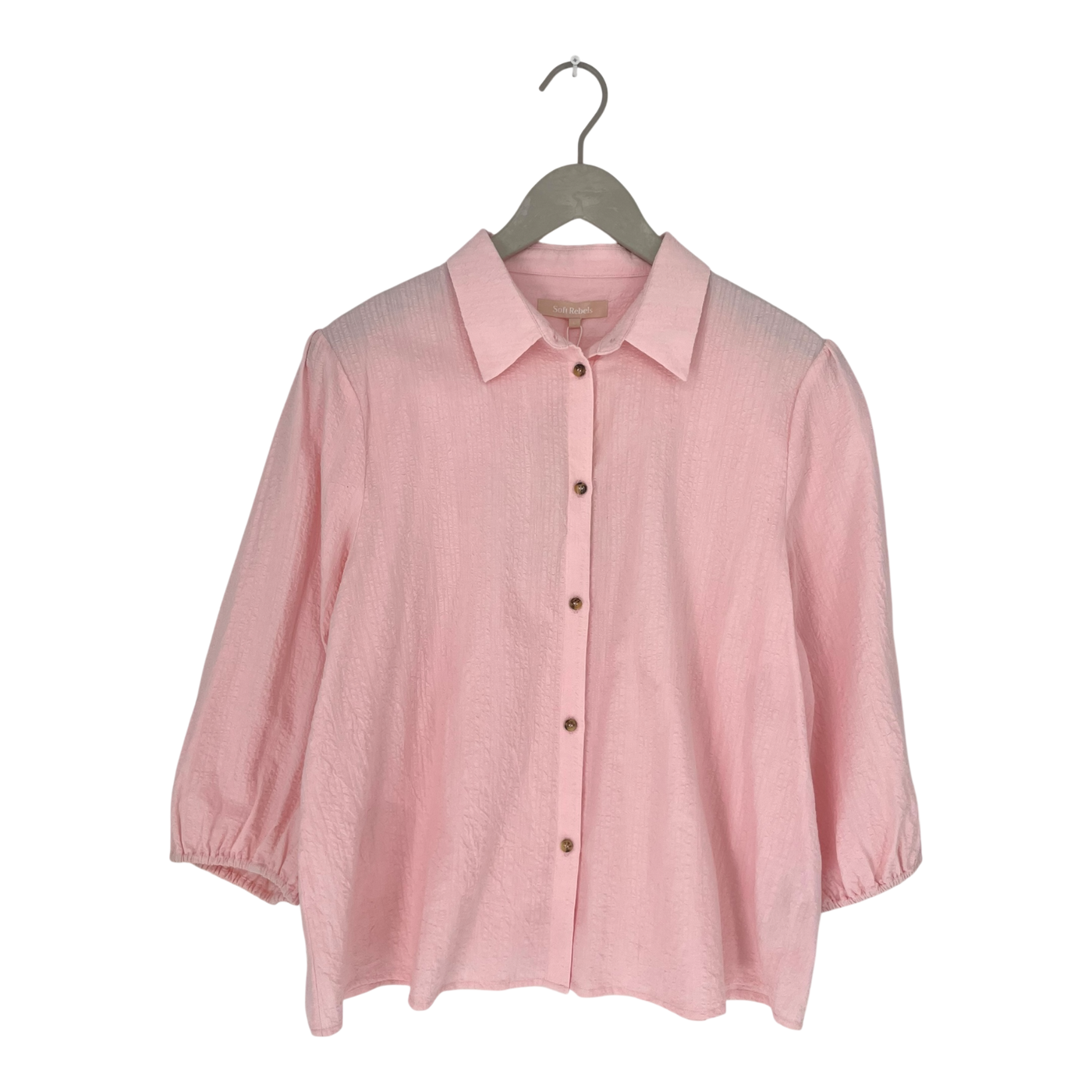 Weiche Rebellen Ser 3/4 Ärmelhemd, Pink | Frau l