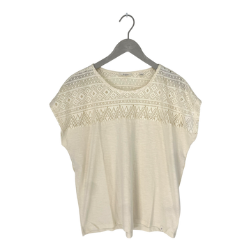Tranquillo lace t-shirt, cream | woman M