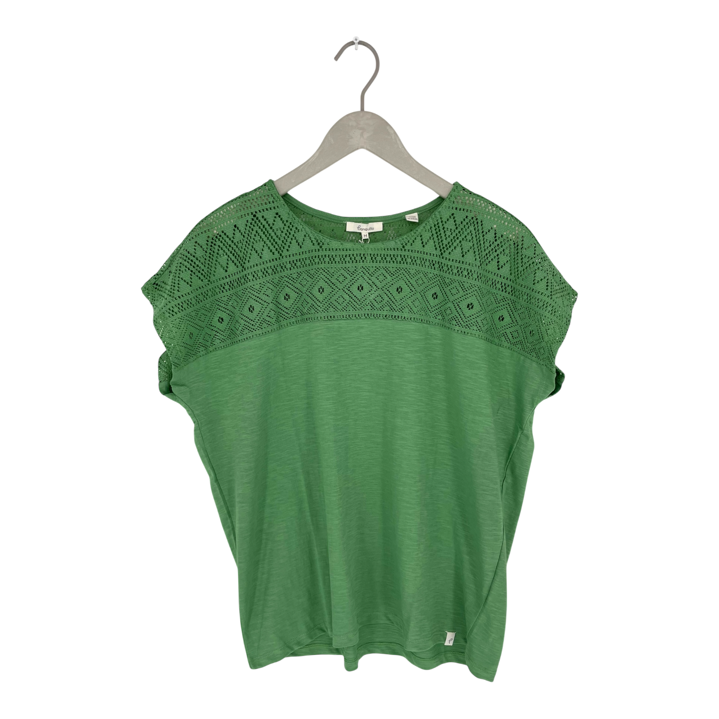Tranquillo lace t-shirt, green | woman M