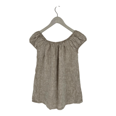 Bypias linen blouse, sand | woman XS