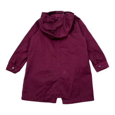 R-Collection long parka, wine | 110cm