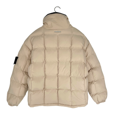 Embassy of Bricks and Logs reversible puffer jacket, beige/black | unisex S