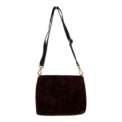 Holzrichter leather shoulder bag, brown