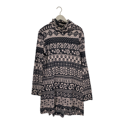 Ommellinen merino tunic, black/pink | woman XXL