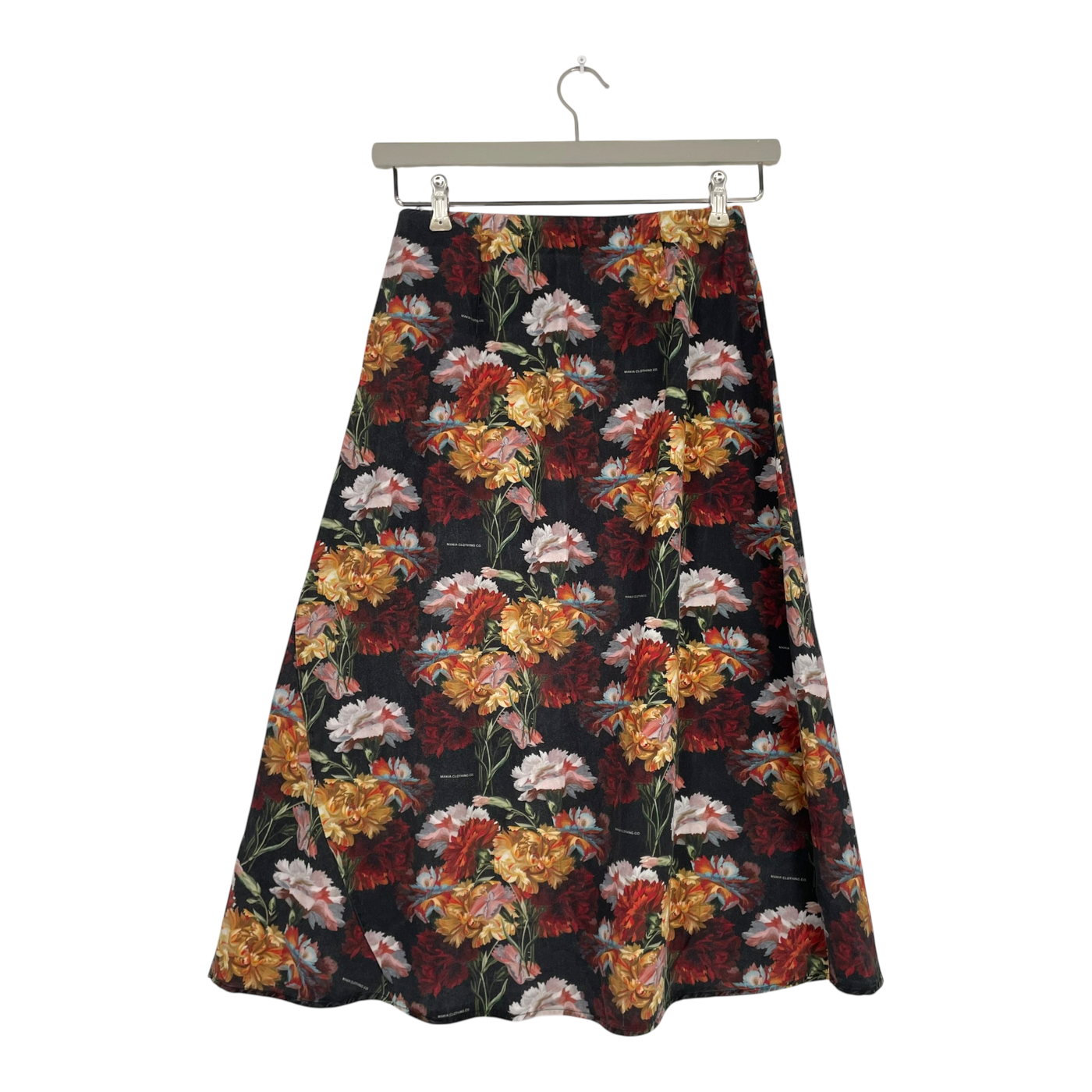 Makia wave midi skirt, flowers | woman 36