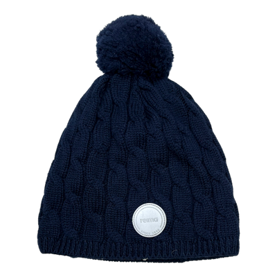 Reima wool beanie, navy blue | 1-4y