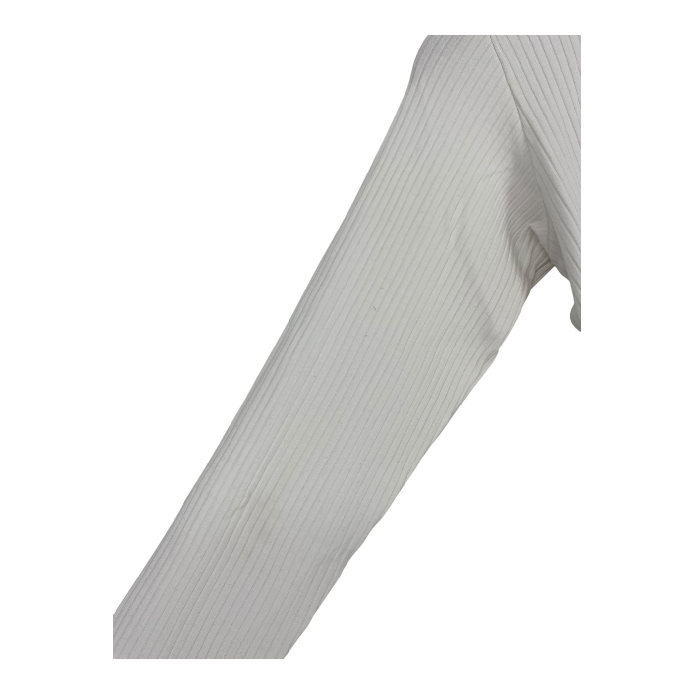 Kaiko rib turtleneck shirt, white | woman S