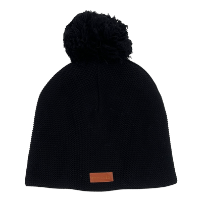 Metsola knit cotton beanie, black | adult onesize