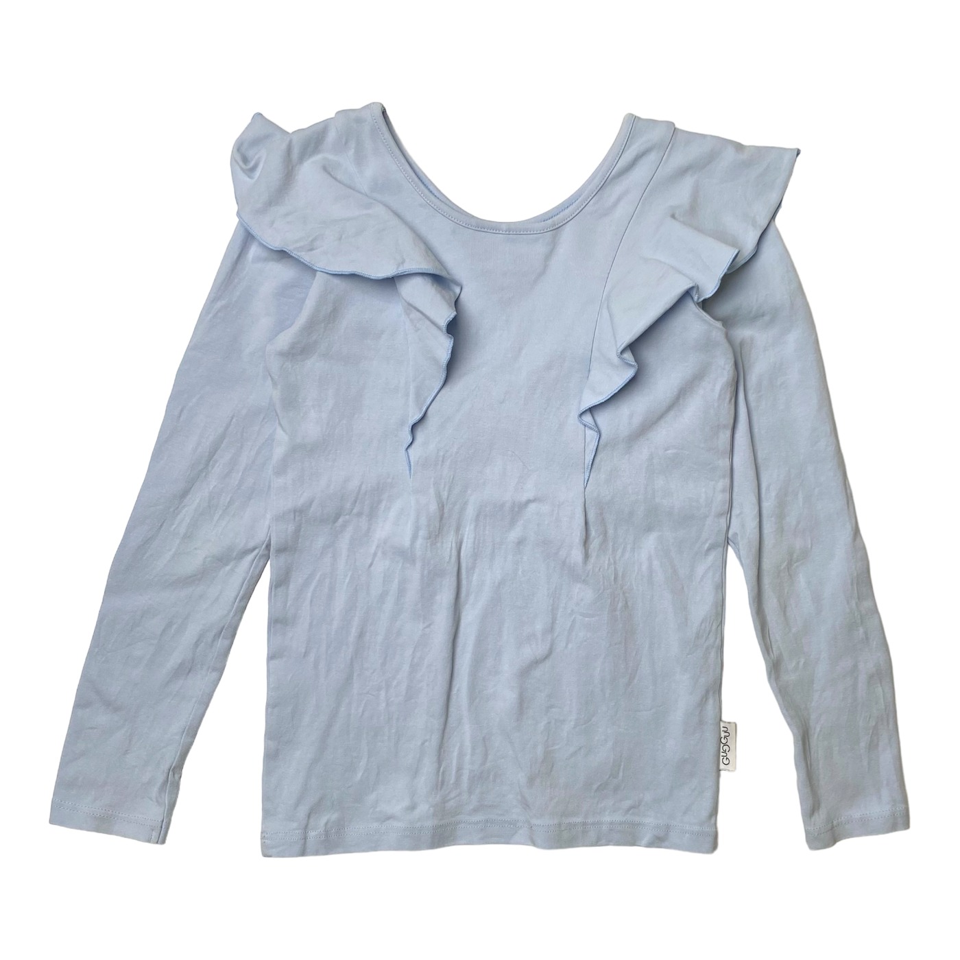 Gugguu frilla shirt, baby blue | 122cm