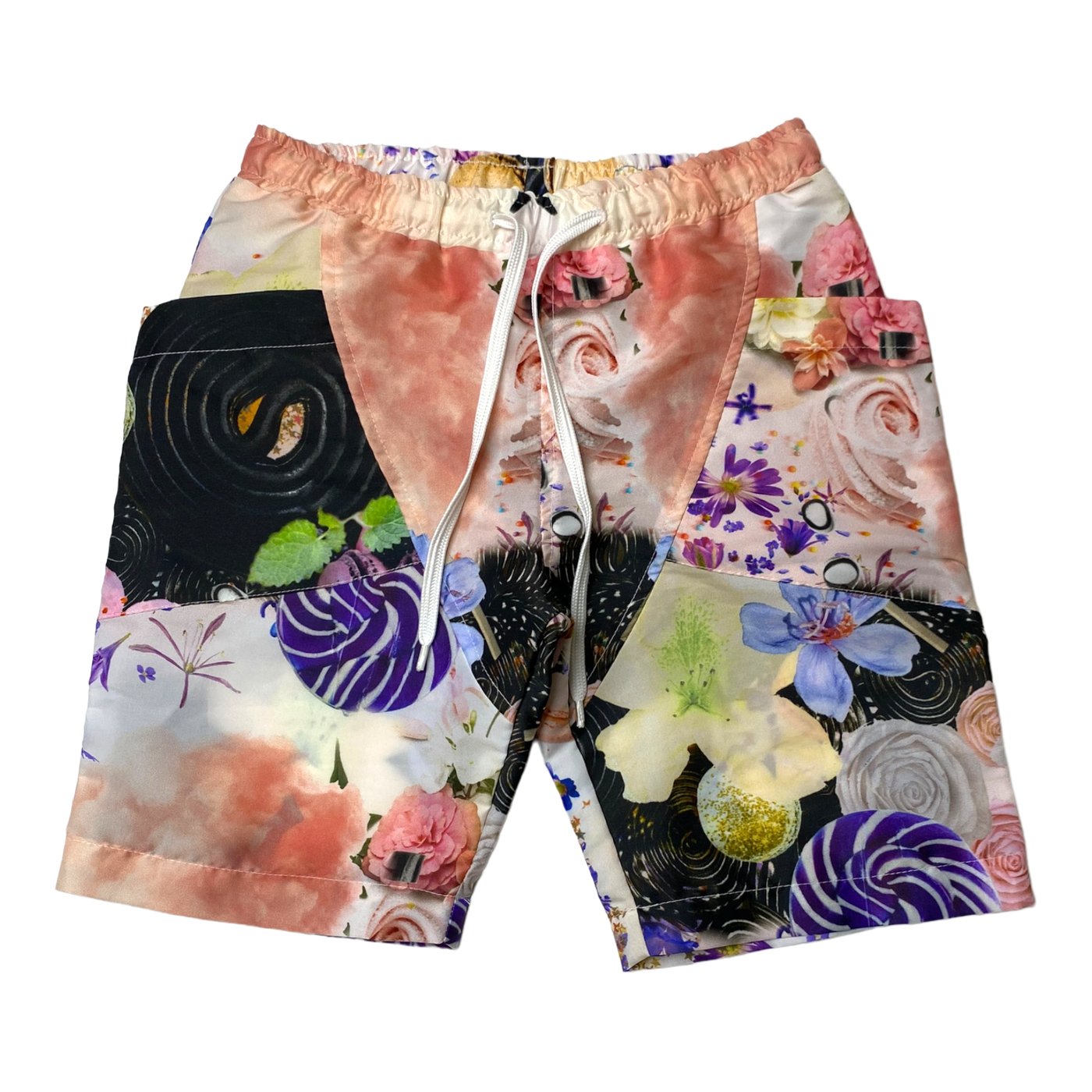 Gugguu swim shorts, flowers | 134cm