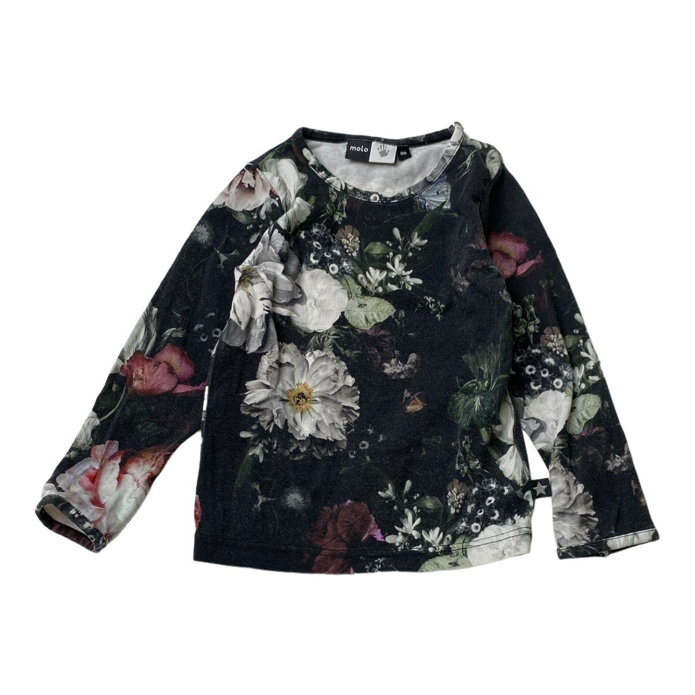 Molo shirt, flowers | 86cm