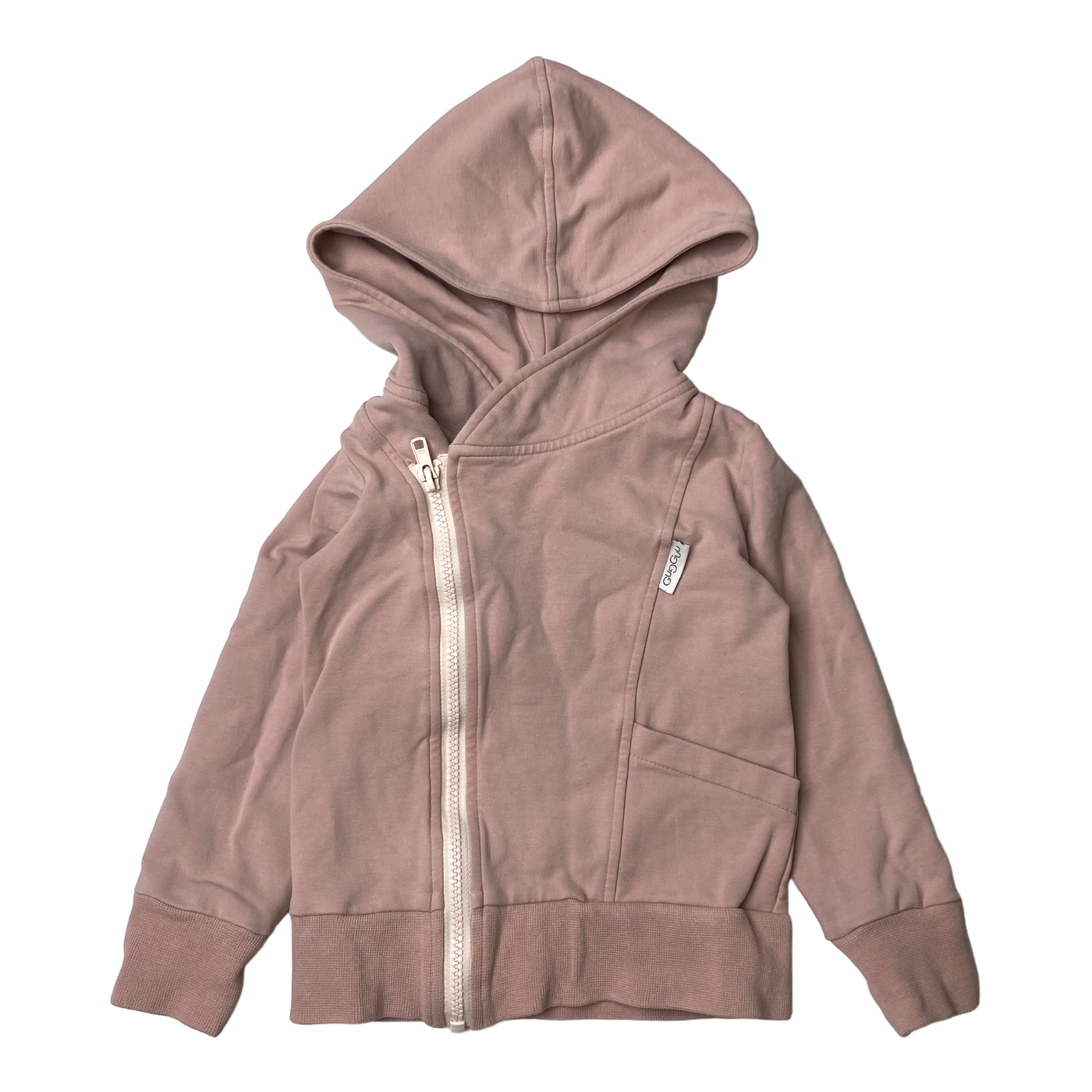 Gugguu zipper hoodie, pink | 92cm