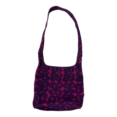 Marimekko canvas bag, pink and purple | one size