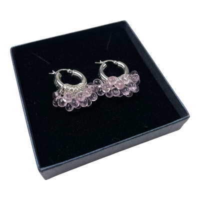 Annele whipped dreams earrings, silver