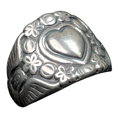 Kalevala Koru kivennavan ring, silver