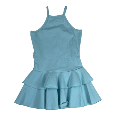 Gugguu spagetti frilla dress, aqua blue | 86cm