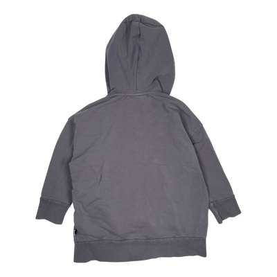 Papu zipper sweat hoodie, grey | 98/104cm