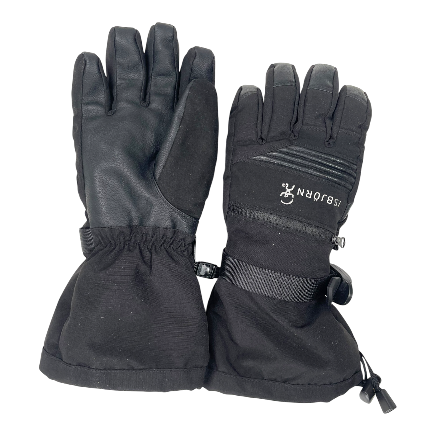Isbjörn winter gloves, black | 11-14y