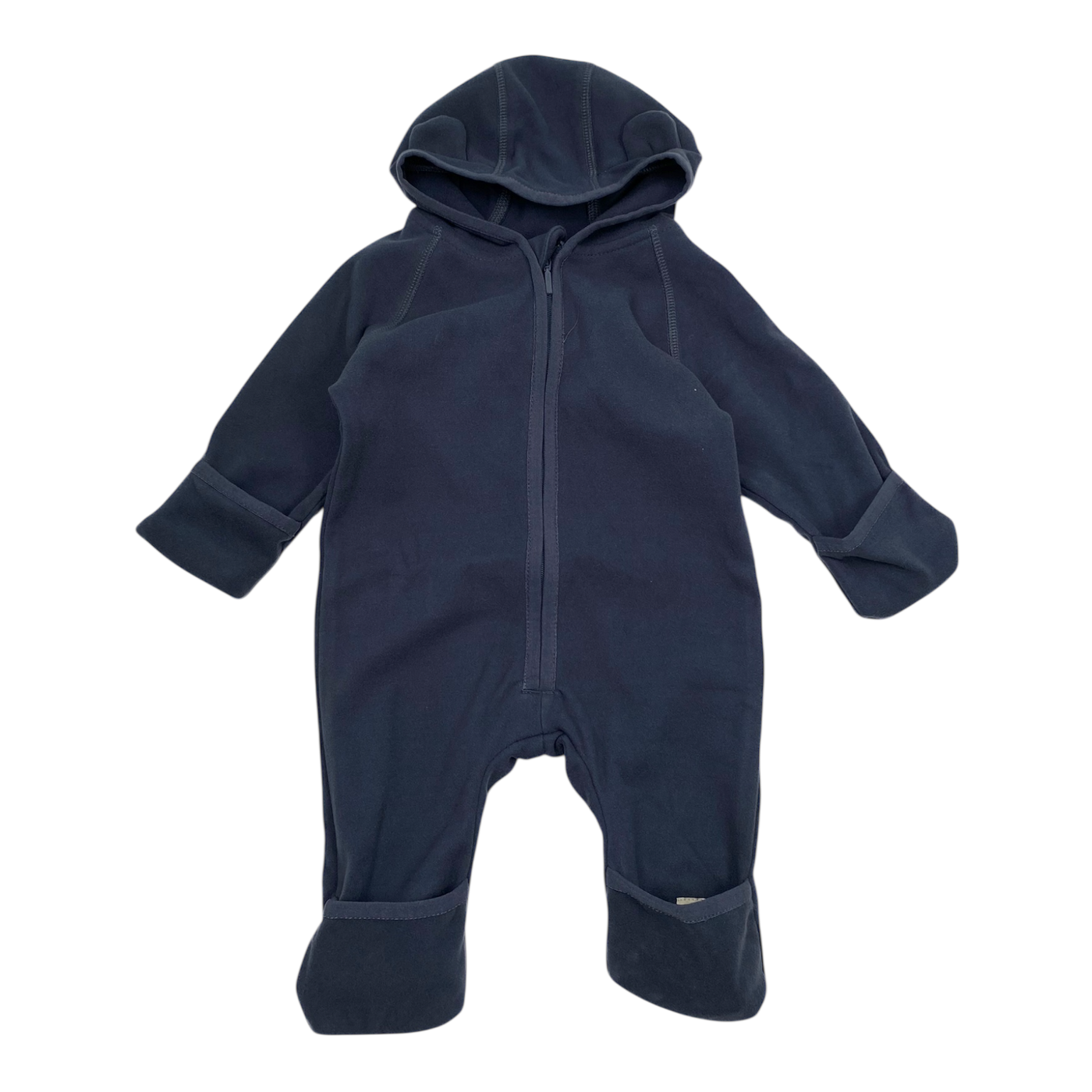 Mini A Ture matakua fleece jumpsuit, navy blue | 62cm