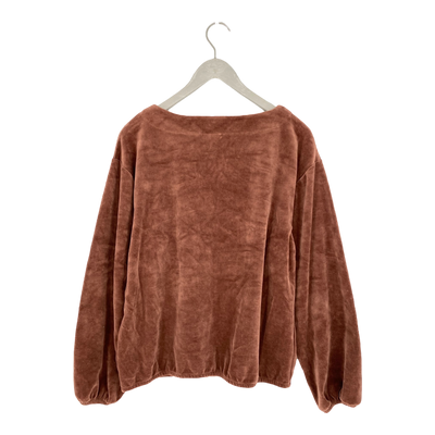 Mainio velour shirt, brown | woman S/M