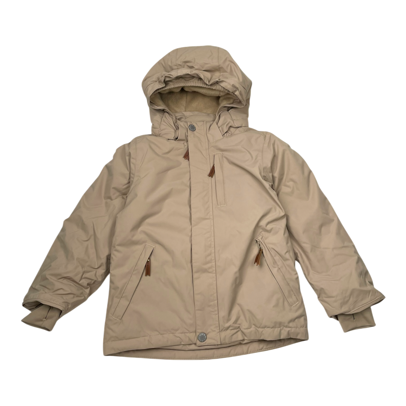 Mini A Ture matadyanko fleece lined winter jacket, wheat | 116cm